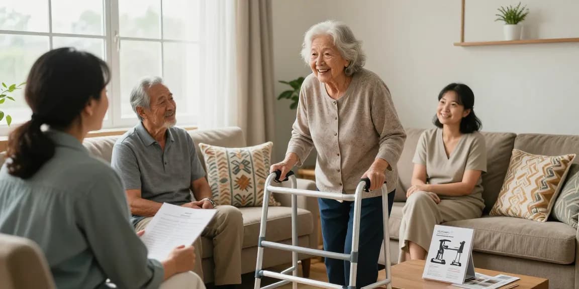 Buy nobility aids to support elderly independence in a caring family setting.