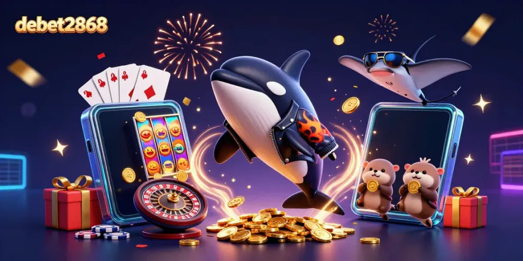 Experience thrilling gaming with debet2868, featuring dynamic casino elements and engaging characters.