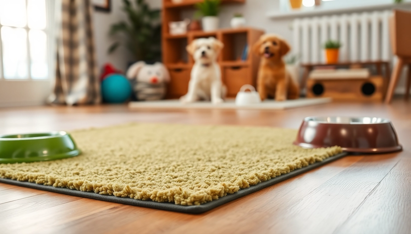 Nagermatte in einem einladenden Zuhause, ideal für Haustiere und entspannte Situationen.