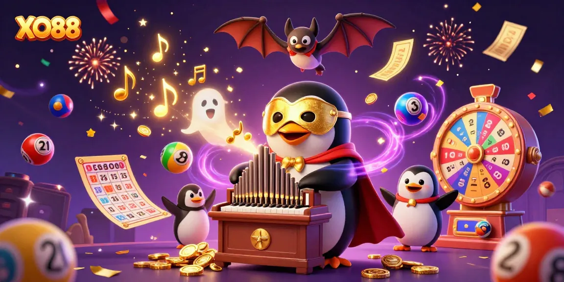 Experience the thrill of winning at XO88 with vibrant casino elements and a playful 3D illustration.