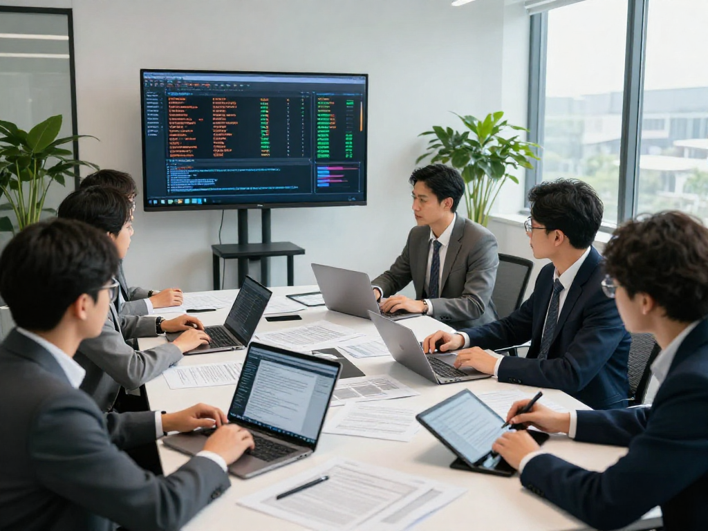 Team analyzing document fraud detection data in a modern office setting for effective identity verification.
