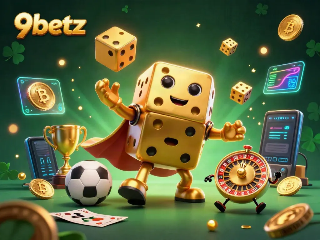 Experience thrilling sports betting excitement at 9betz with vibrant casino gaming visuals.
