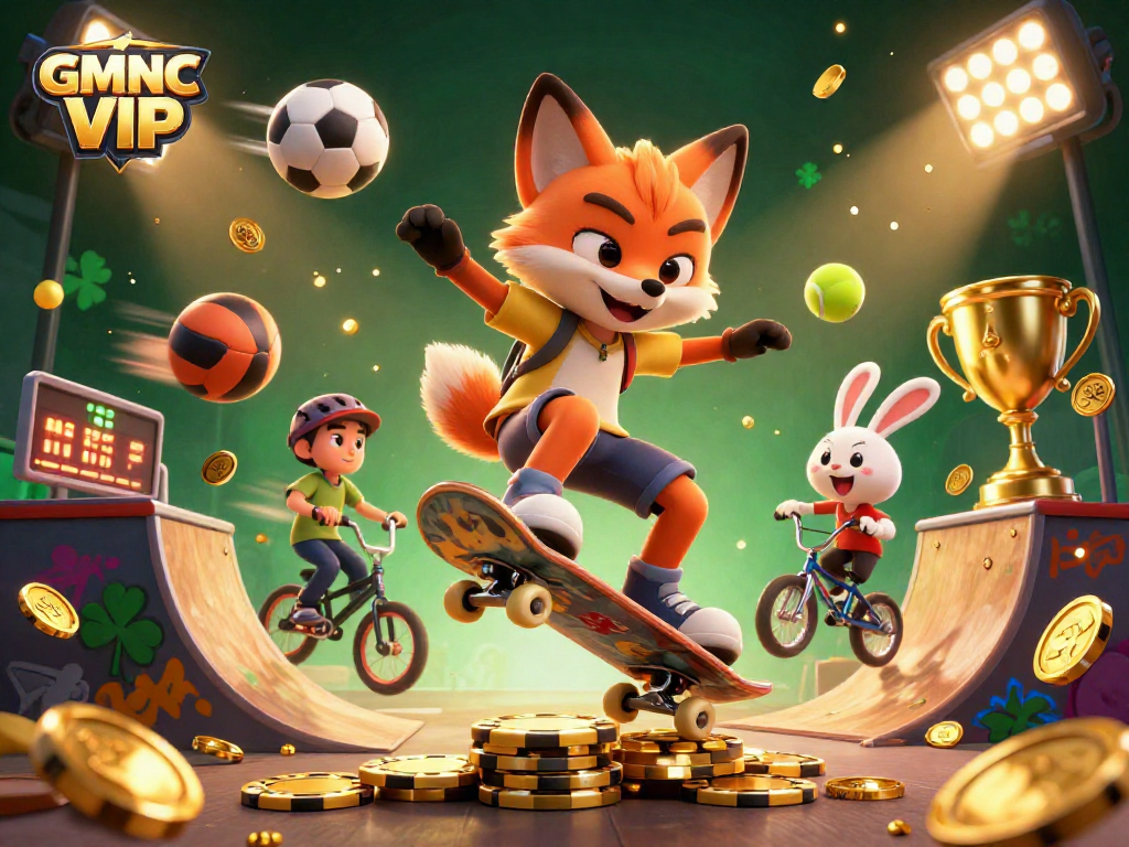 Experience GMNC VIP's thrilling world of online casinos with vibrant characters and dynamic action.
