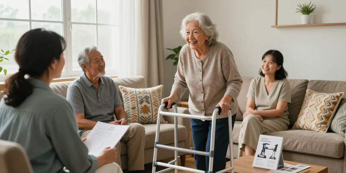Buy nobility aids to support elderly independence in a caring family setting.
