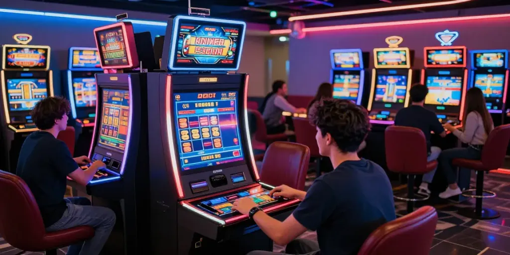 Exciting online gaming at https://choinohu.vip/ with players in a dynamic casino setting.