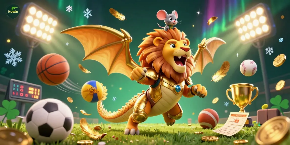 Kuwin attracts players with vibrant casino gaming through a roaring chimera championing sports betting.