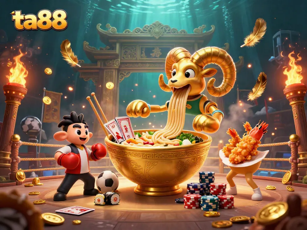 Engage in thrilling gaming at ta88 with vibrant characters and action-filled scenes in a captivating casino atmosphere.