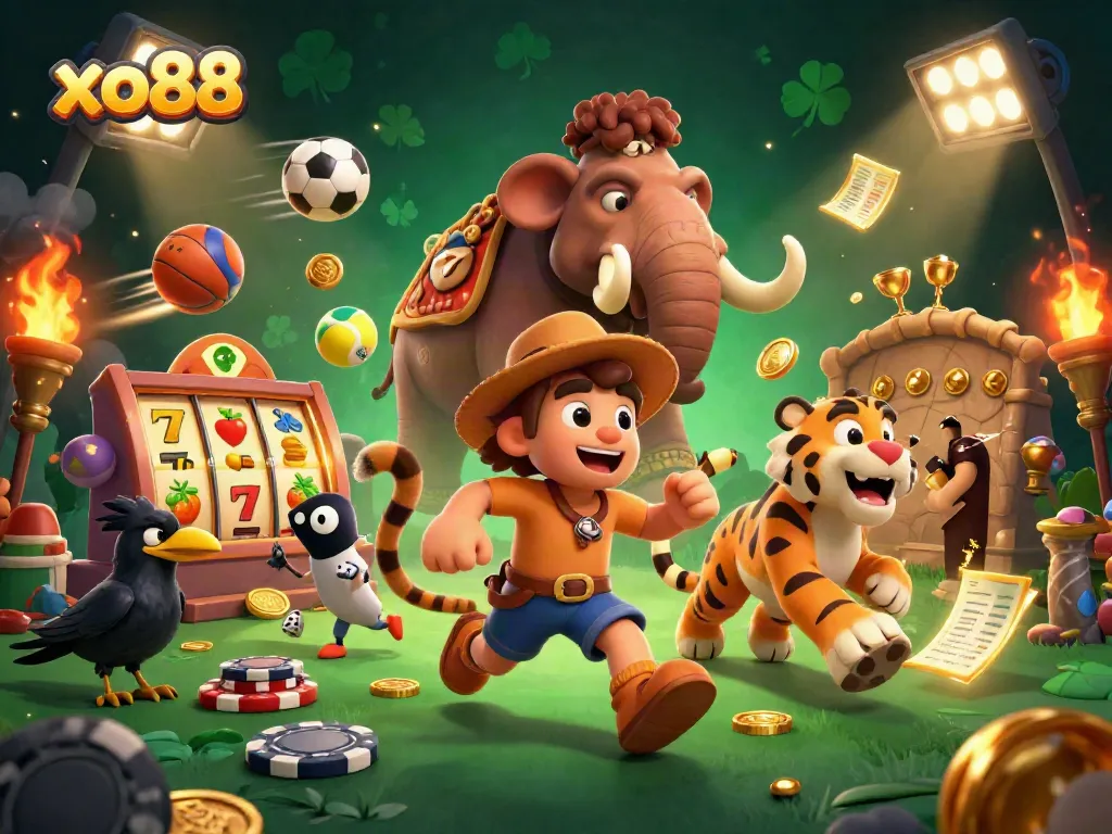 Experience thrilling gaming with xo88's vibrant slot machines and engaging casino atmosphere.