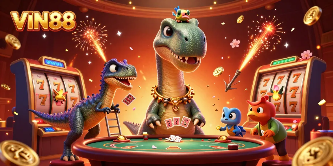 Experience thrilling gameplay at VIN88 with vibrant casino action and dynamic characters.
