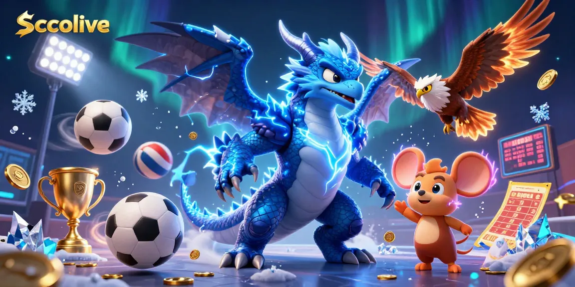 Socolive enhances sports betting with dynamic sports elements and cartoon characters in a vibrant scene.