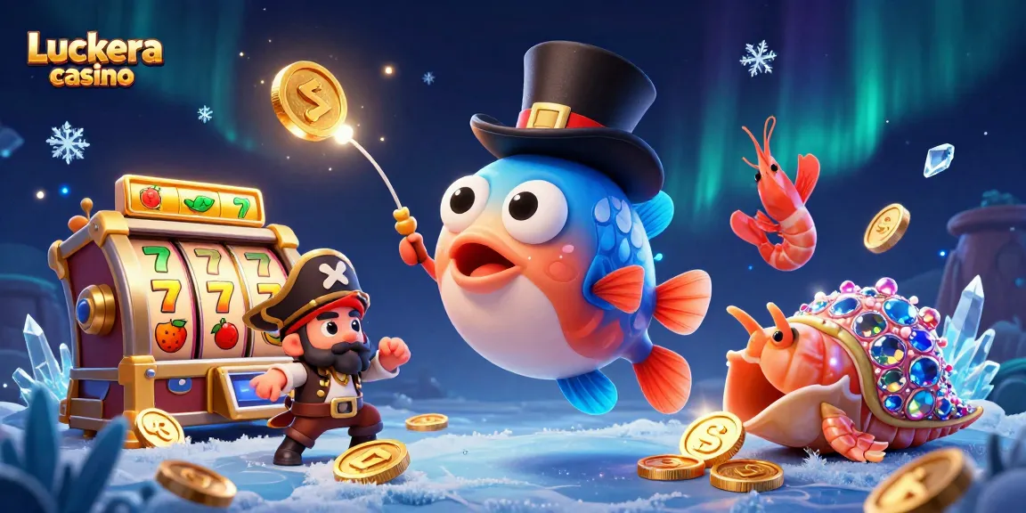 Luckera Casino: Anglerfisch und Seeschnecke ziehen Spieler mit jackpotgefüllten Spielautomaten an.